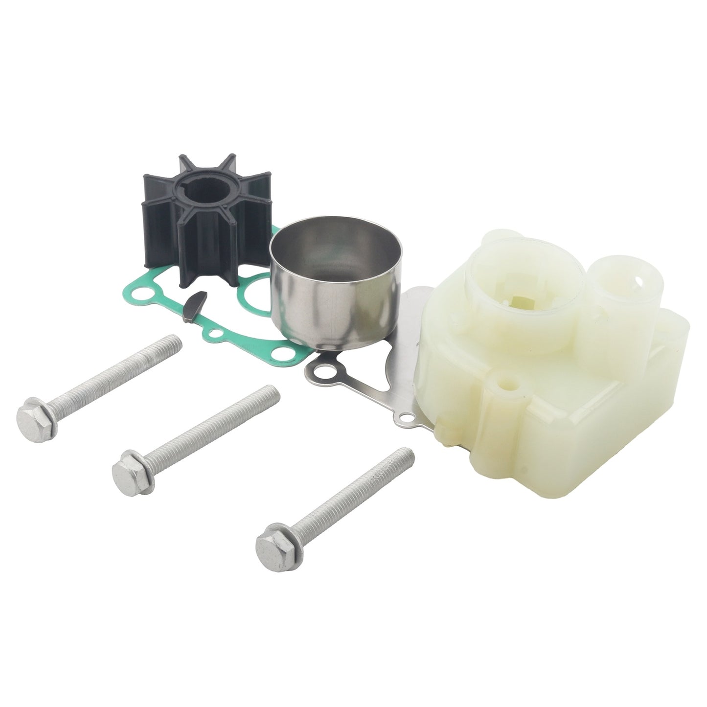 Water Pump Impeller Kit for Tohatsu 9.9 15 18 20 HP (2-Stroke & 4-Stroke)