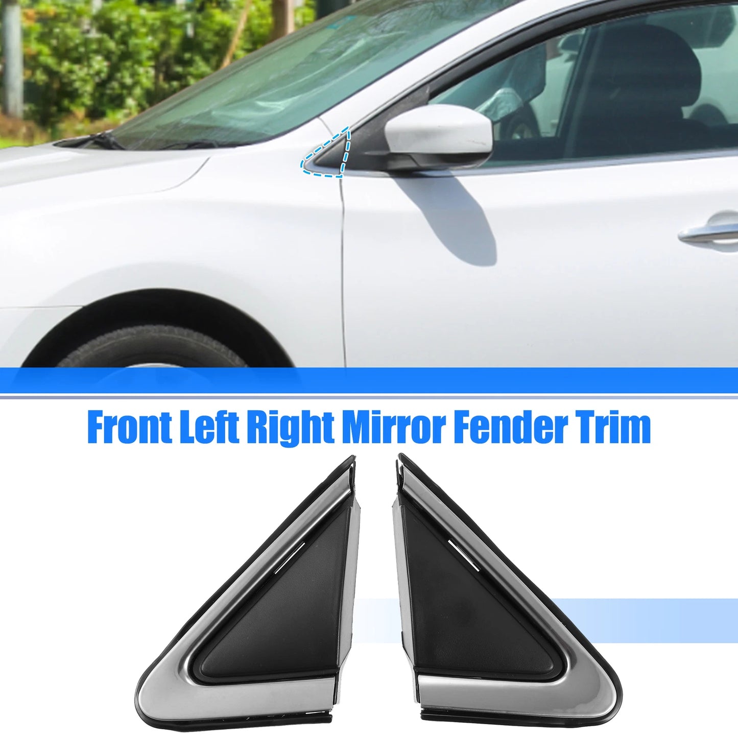 Pair of Fender Covers for Nissan Sentra (2013–2019)