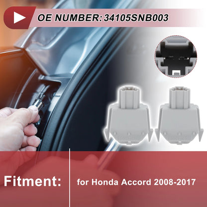 2 Pcs License Plate Light Socket for Honda Accord (2008–2017) No. 34105-SNB-003
