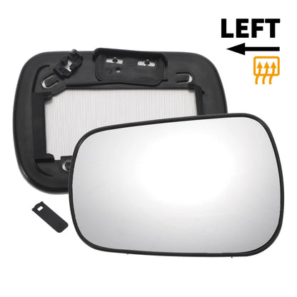Left Driver Side Heated Convex Mirror Glass for Ford Fiesta Fusion (2011–2019)
