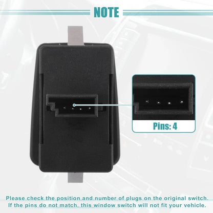 Front Left Driver Power Window Switch for BMW 323i (1999-2000)