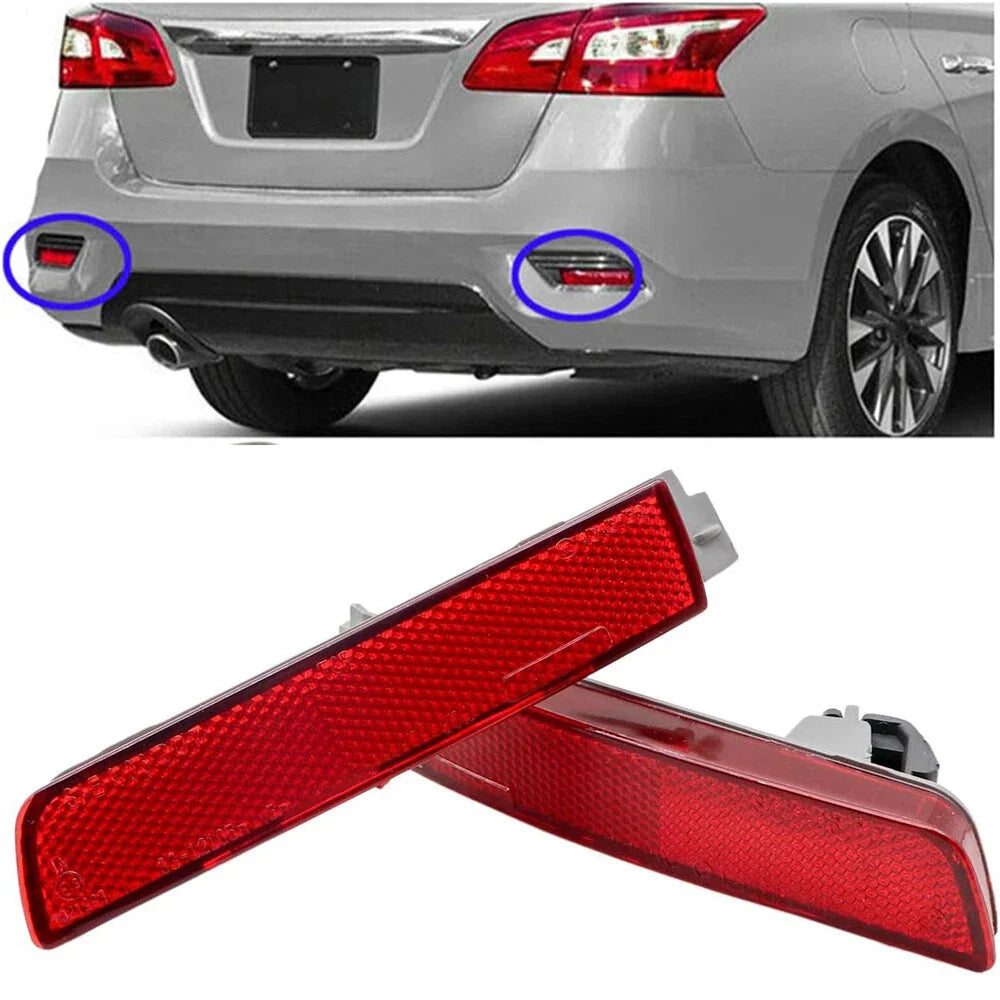 Rear Bumper Reflector Lamp Red Lens for Infiniti Nissan (2003-2015)