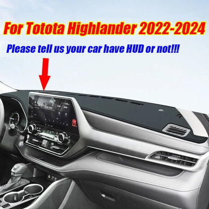 Leather Dashboard Cover for Toyota Highlander (2022–2024)