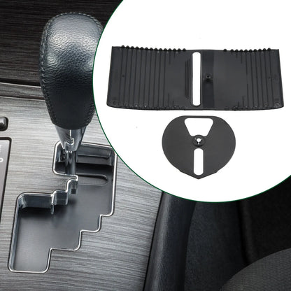 Center Console Slider Cover for Lexus IS250 (2006-2013) - Black Plastic 1 Set