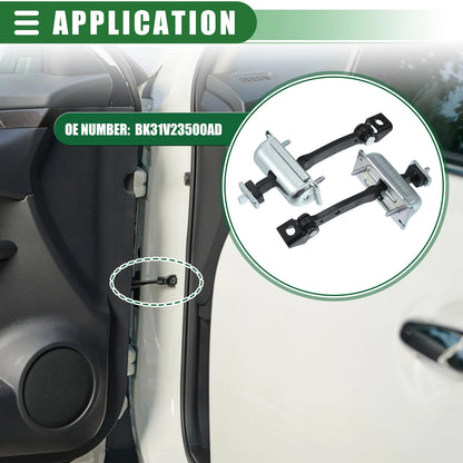 2Pcs Door Check Strap Assembly for Ford Transit MK8 (2014–2021) No.BK31V23500AD