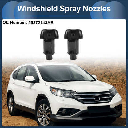 Set of 1 Windshield Washer Nozzle with Gasket for Chevy (No. 55372143AB)