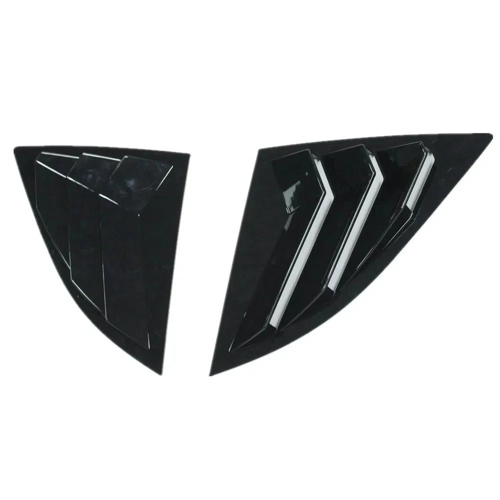 Gloss Black Rear Glass Duct Louver Vent Covers for Toyota Supra (2019–2025)