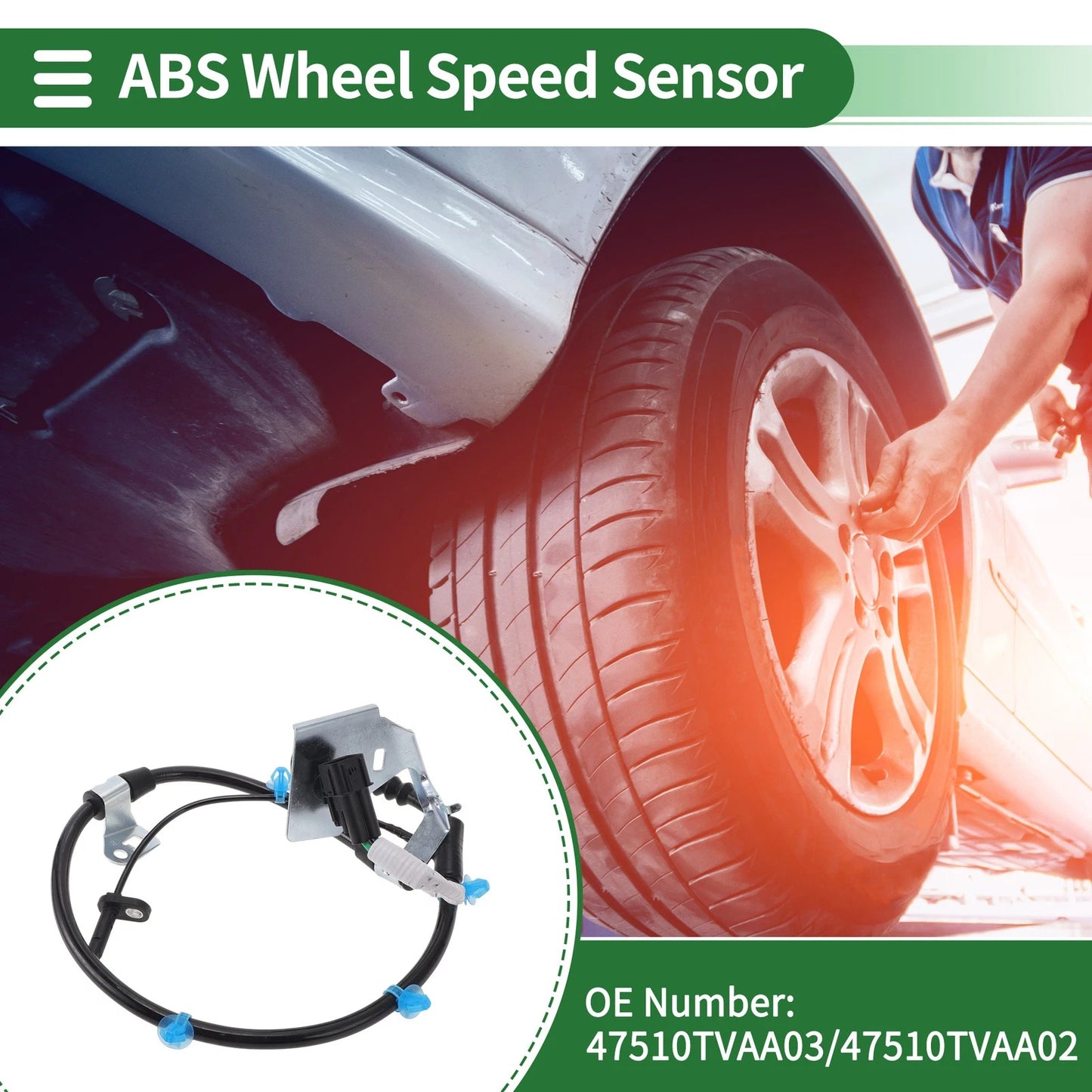 ABS Wheel Speed Sensor No. 47510TVAA03 for Honda Accord (2018–2022)