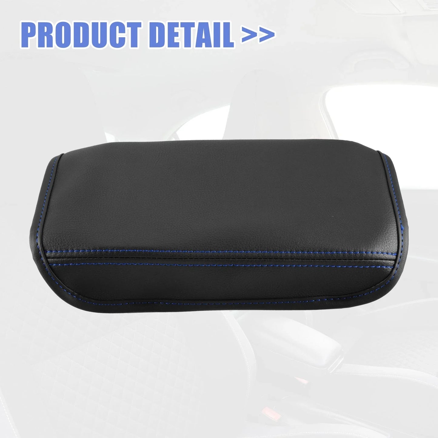 Center Console Armrest Cover for Hyundai Tucson (2021-2023) - Blue Line Black