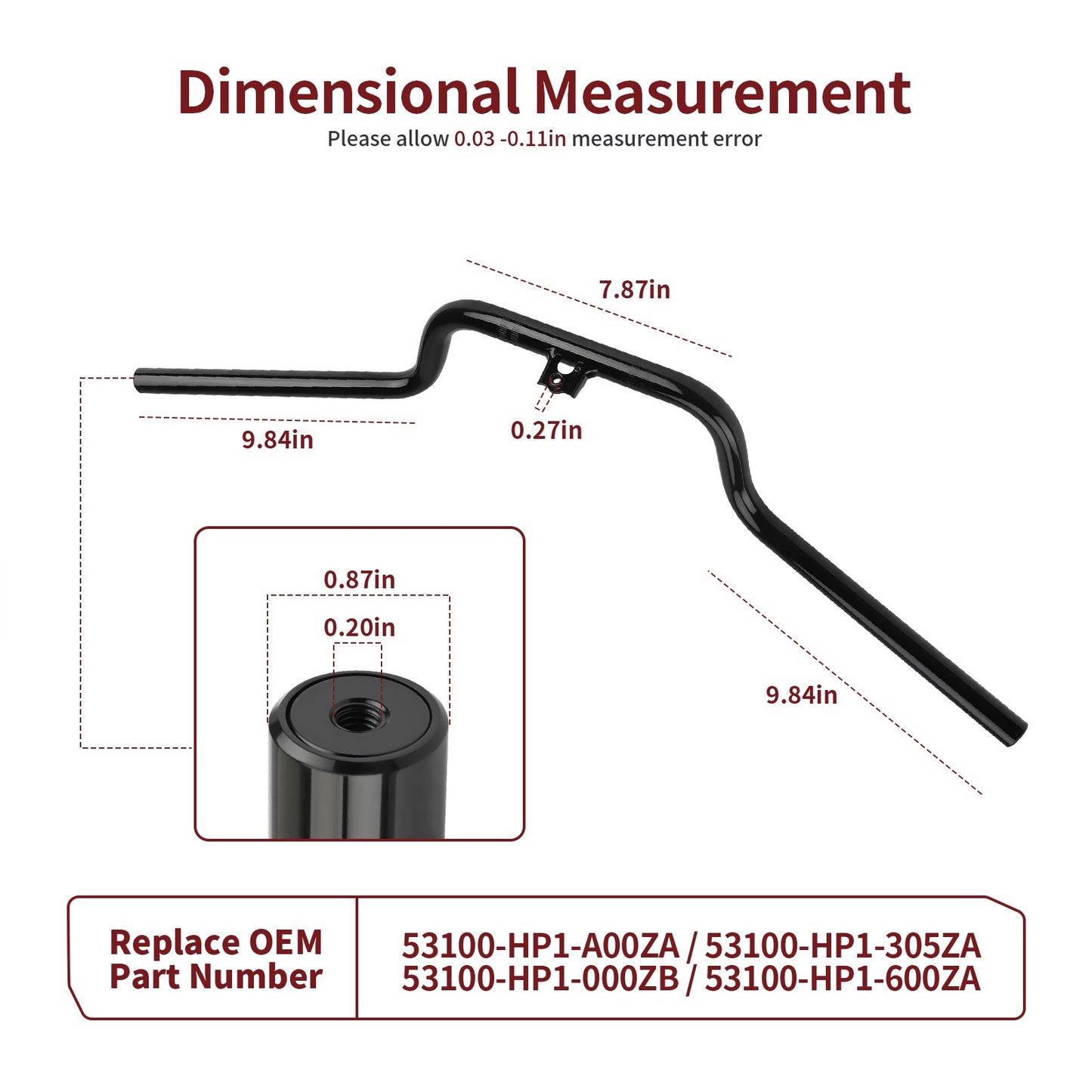 Handlebar for Honda TRX450R (2004–2009)