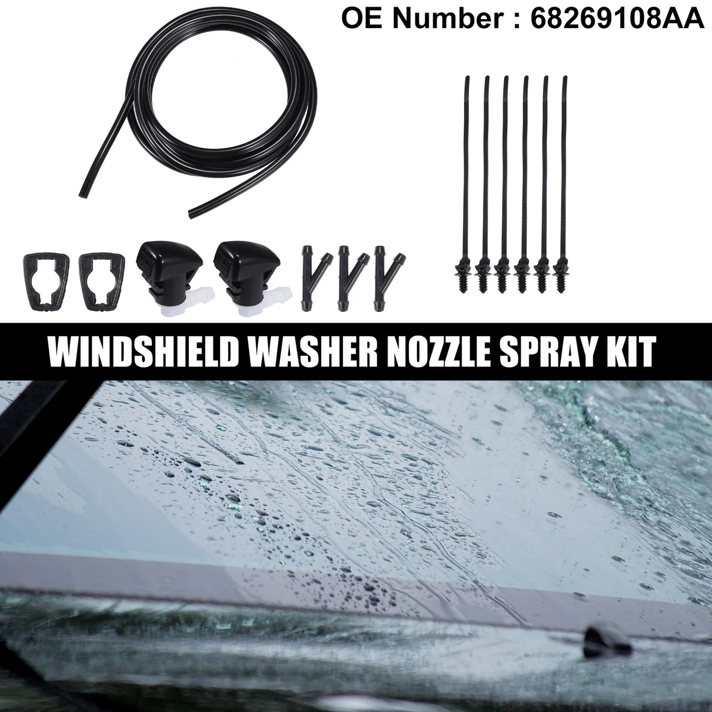 Windshield Washer Nozzle Set for Dodge Durango (2011-2023)
