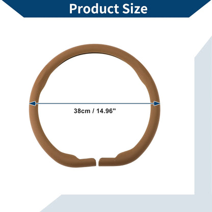 Steering Wheel Cover   - PU Artificial Leather 14.96" Light Brown