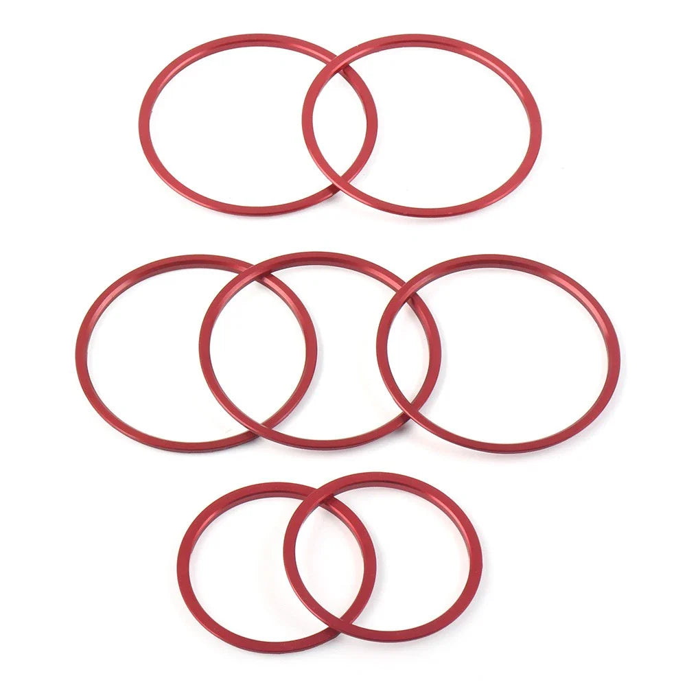 AC Air Vent Outlet Inner Ring Cover Trim  Red for Mercedes Benz C Class (2015-2021)