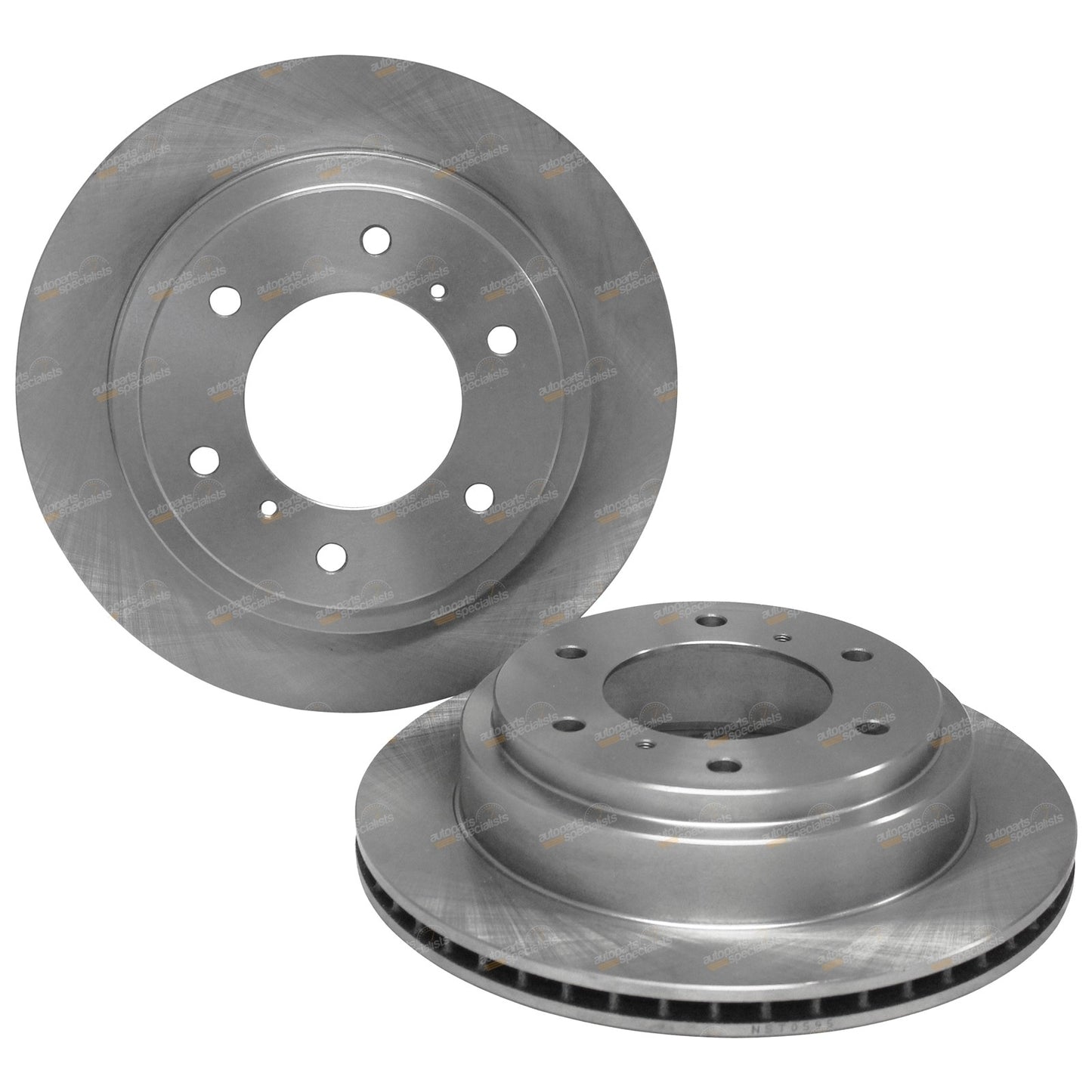 Set of 2 Rear Brake Rotors & 4WD Pads for Mitsubishi Pajero (2000–2008)