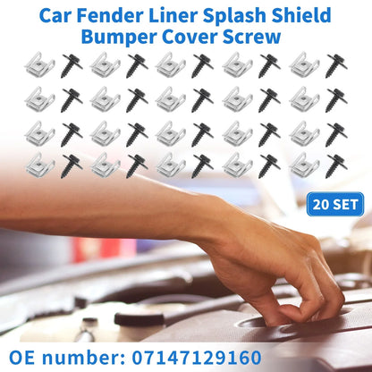 30 x Fender Liner Splash Shield Bumper Cover Screws for BMW 1 Series M (2011-2011)