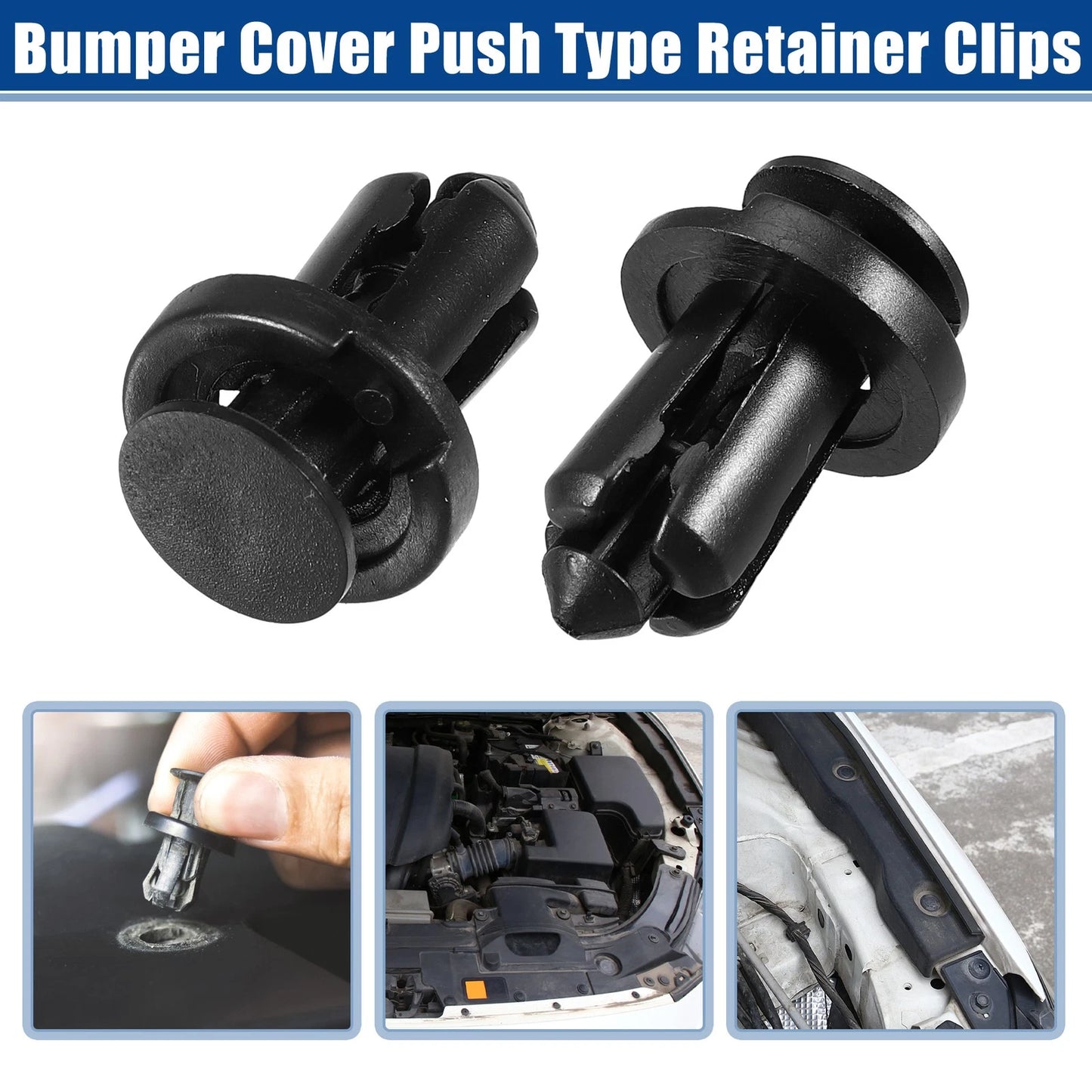 10 Pcs Bumper Cover Push Type Retainer Clips for Nissan 240SX (1989–1998) No. 0155309241