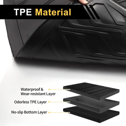 Cargo Liner Rear Trunk Mat 5 Seats for BMW X6 Diamond Pattern TPE