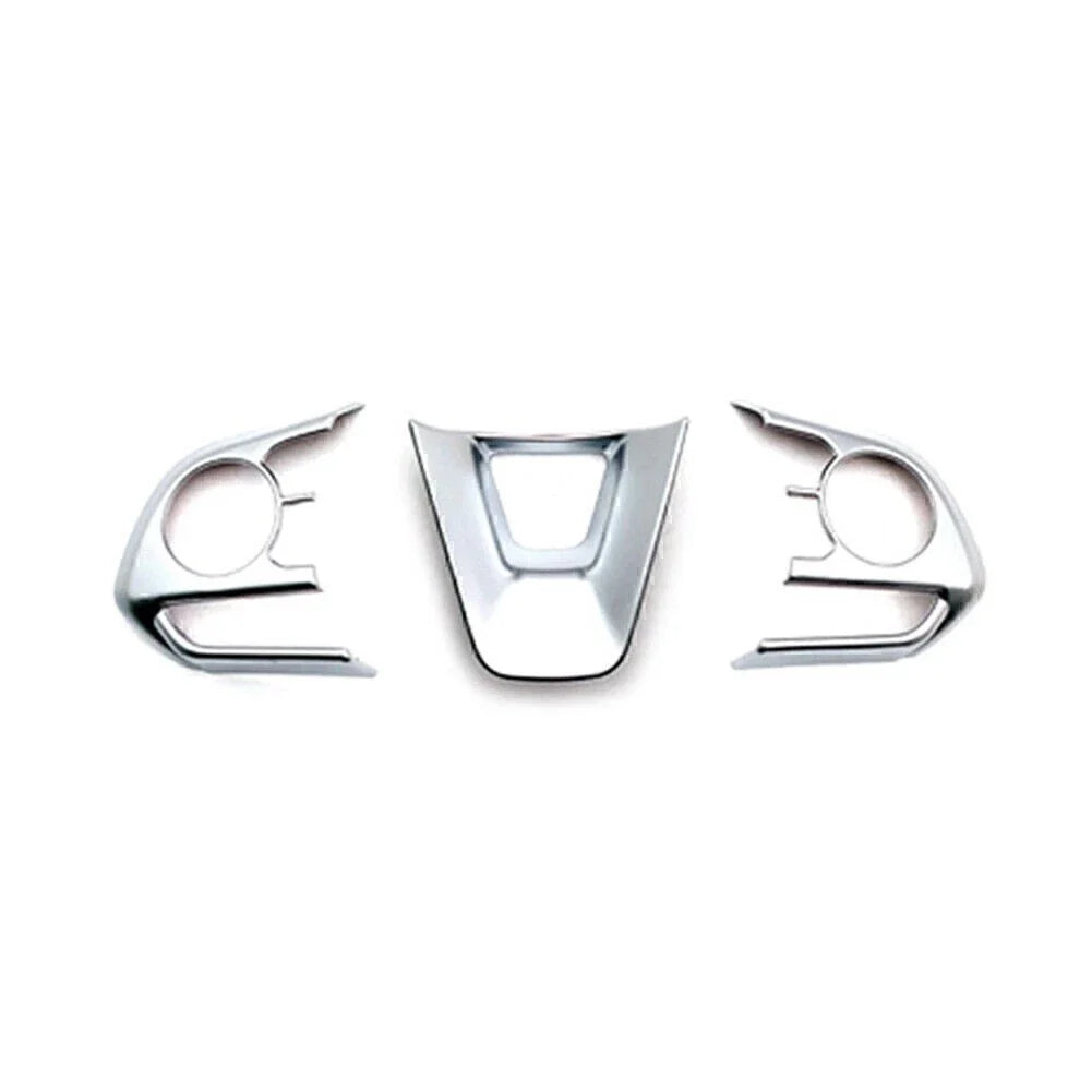 3 x Steering Wheel Trim Covers for Toyota Corolla (2019-2024) Matte Silver