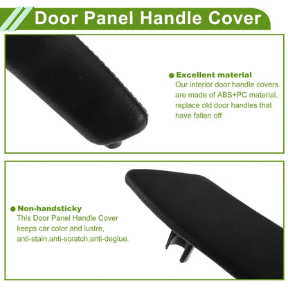 Door Panel Handle Pull Trim Cover for BMW X5 (2008-2013) Black