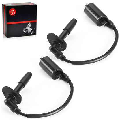 2X Ignition Coil & Spark Plug Cap for Kawasaki Ninja 250R (1988–2007)