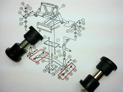 A arm front end bushing for Club Car DS (1992–1999)