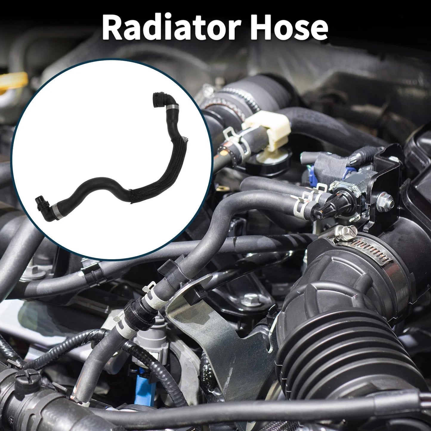 Radiator Hose & Heater Hose for BMW X5 (2013-2013) Black