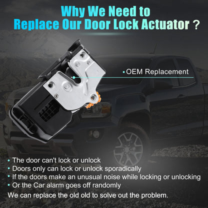 Car Door Lock Actuator Motor Rear Left for Chevy Impala (2000–2016) 931-332 20790501