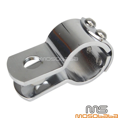Chrome Engine Guard Clamps for Motorcycle 1 1/8" Crash Bar