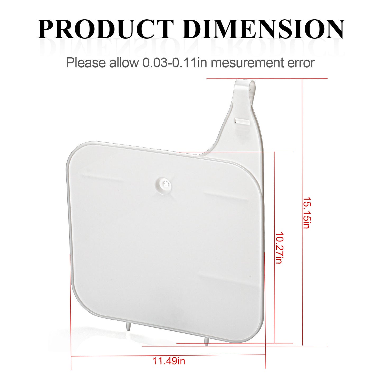 Front Number Plate for Honda XR200R (1990–1999) - Plastic White