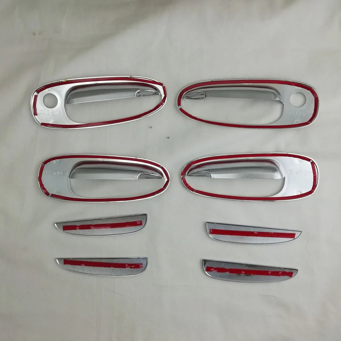 8X Car Chrome Side Door Handle Bowl Cover Trim Decor for Toyota RAV4 (1996–2000)