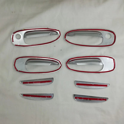 8X Car Chrome Side Door Handle Bowl Cover Trim Decor for Toyota RAV4 (1996–2000)