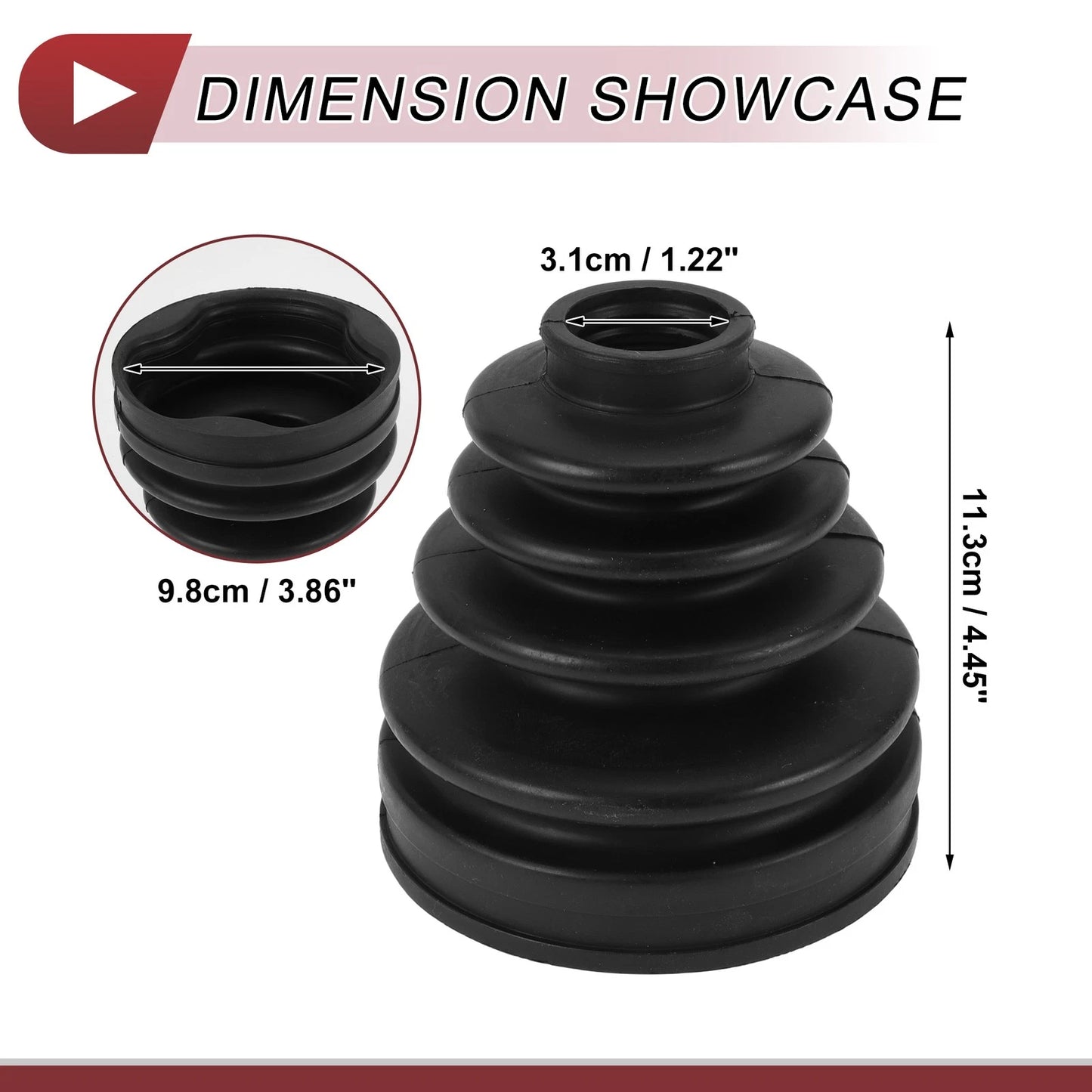 Inner CV Joint Boot Kit with Clamps for Toyota 4Runner (1996–2002)