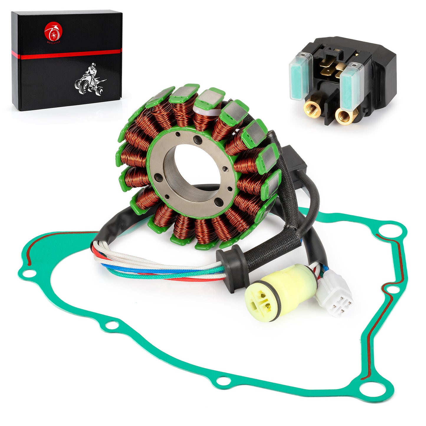 Stator with Starter Relay for Yamaha Bear Tracker 250 (2001–2004)