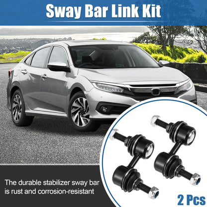 2 x Front Sway Bar Links for Honda 1997-2001 Stabilizer Link Black