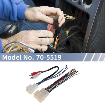 Set of 2 Car Stereo CD Player Wiring Harness for Ford Crown Victoria (1998–2001)