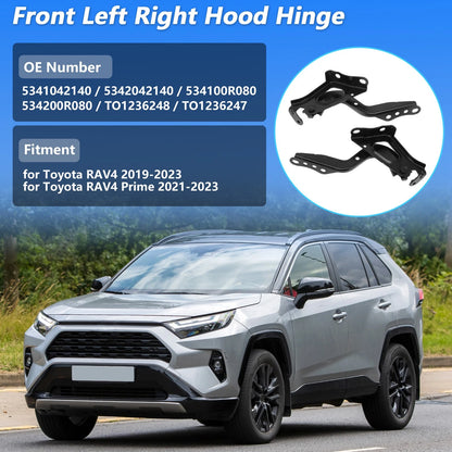 Front Hood Hinge for Toyota RAV4 (2019–2023) No. 5341042140, 5342042140 LH RH