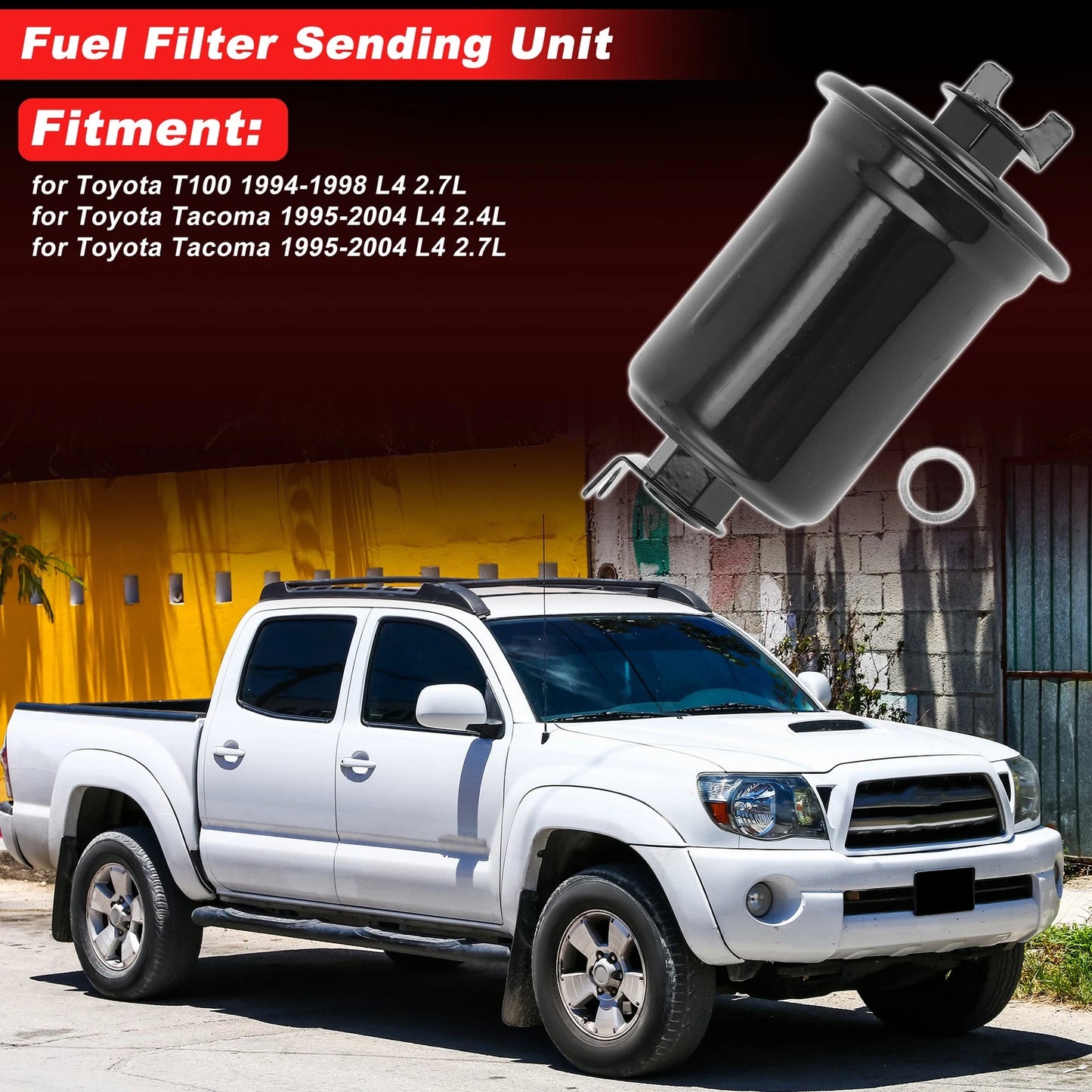 Fuel Filter Assembly for Toyota T100 (1994–1998) L4 2.7L No. 33687
