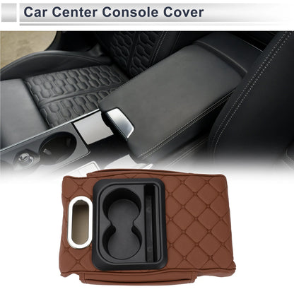 Universal Car Center Console Cover Armrest Storage Box 13.39"x9.06"x2.36"