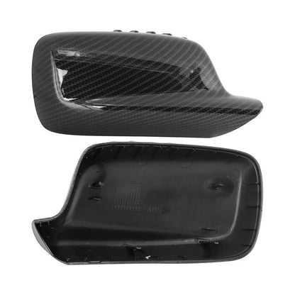 Carbon Fiber Look Side Mirror Covers for BMW 3 7 Series E46 E65 E66 E67