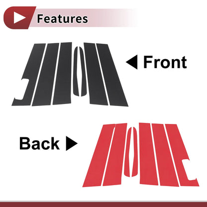 Front Left Right Door Pillar Window Trim for Ford Maverick (2022–2023)