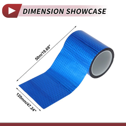 Pinstripe Tape 120mm x 50m for Car Motorcycle Boat Laser Blue (1 Pcs)