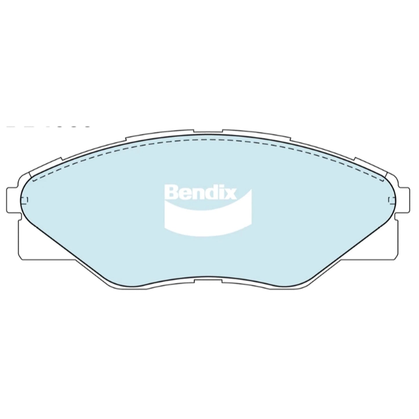 Set of 4 Bendix Front Disc Brake Pads for Hilux (2008–2016)