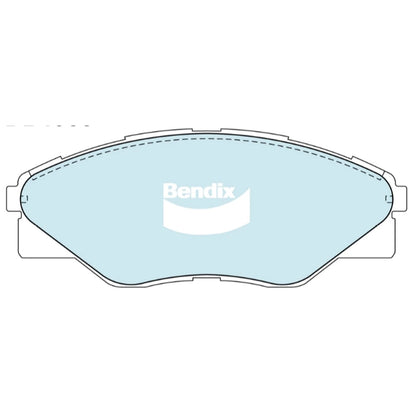 Set of 4 Bendix Front Disc Brake Pads for Hilux (2008–2016)