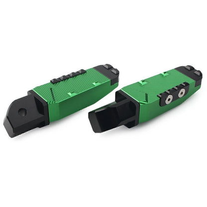 Rear Passenger Footrests Foot Pegs Pedal Pads for Yamaha YZF R1 R6 R1M R1S (2015–2023) Green