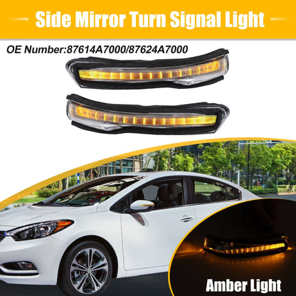 Pair LED Side Mirror Turn Signal Light for Kia Forte Forte5 (2014–2018)