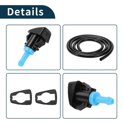 Windshield Washer Nozzle & Gasket, Fluid Hose for Dodge Grand (2001-2009)