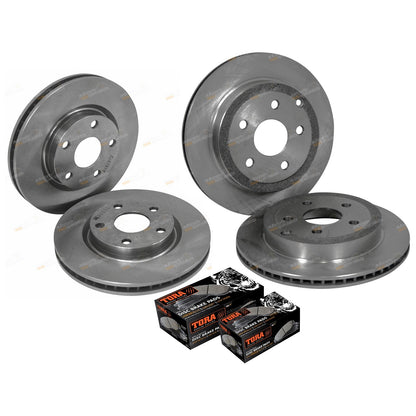 Disc Brake Rotors and Pads Pack for Commodore VE Statesman WM (2006–2013)