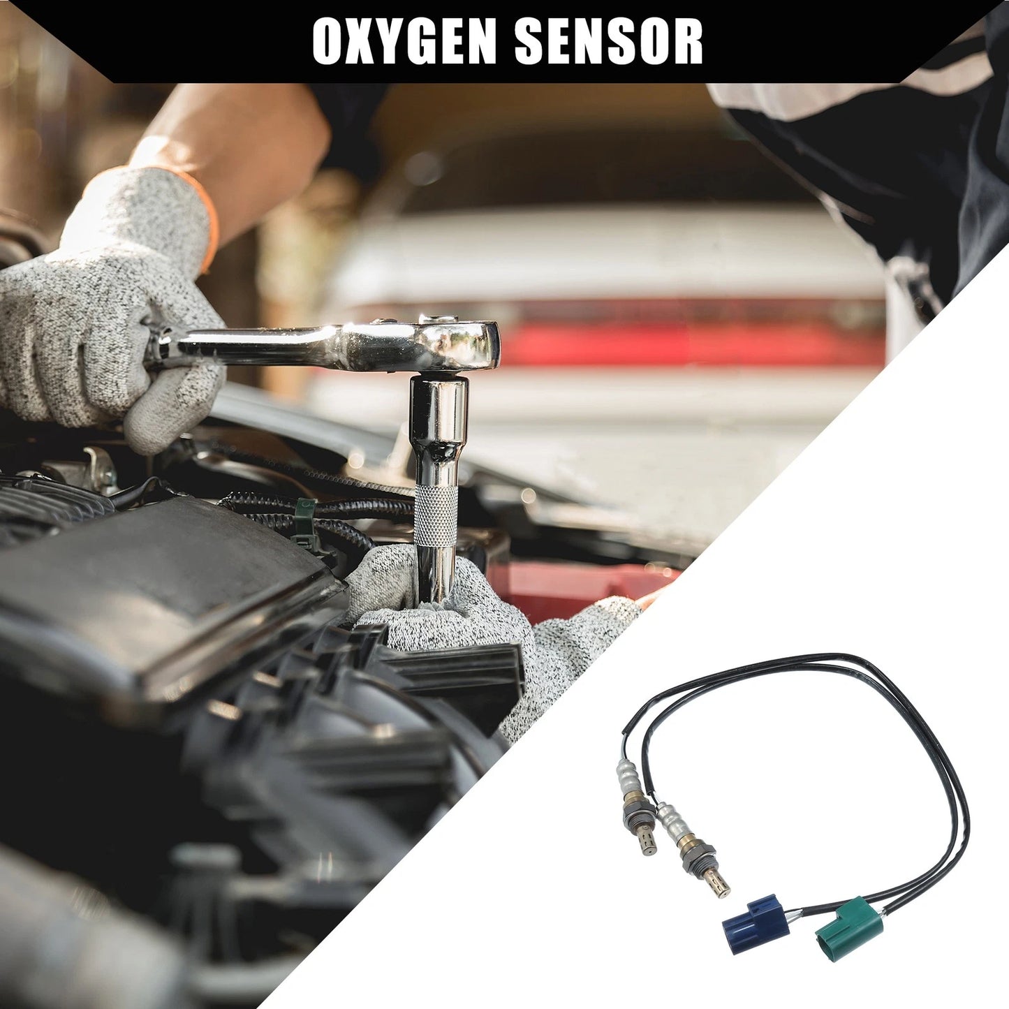 Set of 2 Upstream Downstream Oxygen Sensors for Nissan (No.226A0-8J100/22690-2A000)