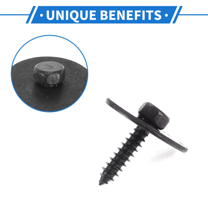 50 Pcs Fender Liner Splash Shield Bumper Cover Screw for Mercedes-Benz A220 (2019–2023)