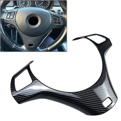 Carbon Fiber Steering Wheel Cover for BMW 3 Series E90 E91 E92 E93 (2005-2012)
